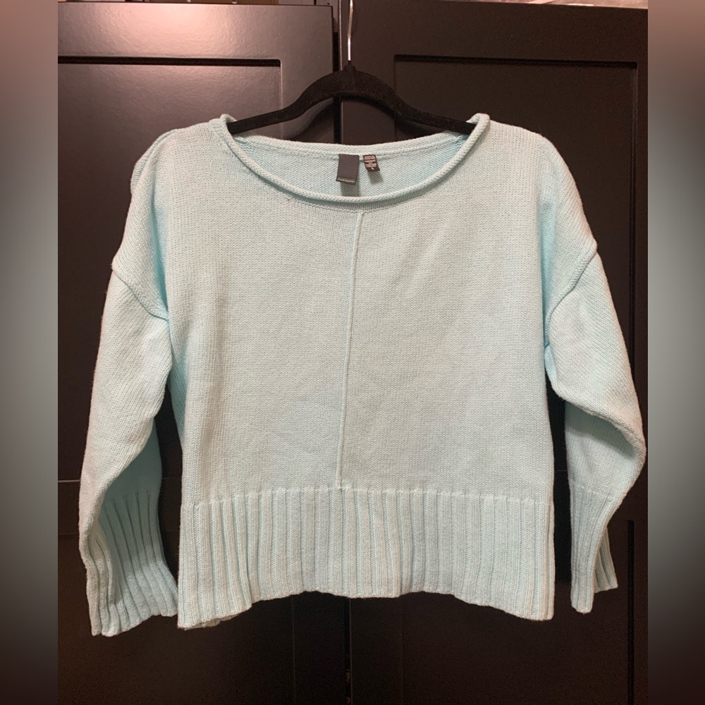 Shannon Passero Blue Women's Sweater, size small, cropped, 3/4 sleeve